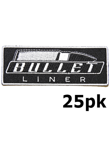 Picture of Bullet Liner Black-Silver Patch (Pack of 25)